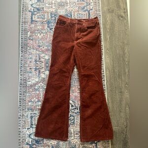 Levi’s Corduroy Red Flare Jeans